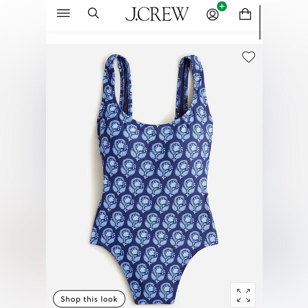 Jcrew 1989 scoopback one-piece swimsuit